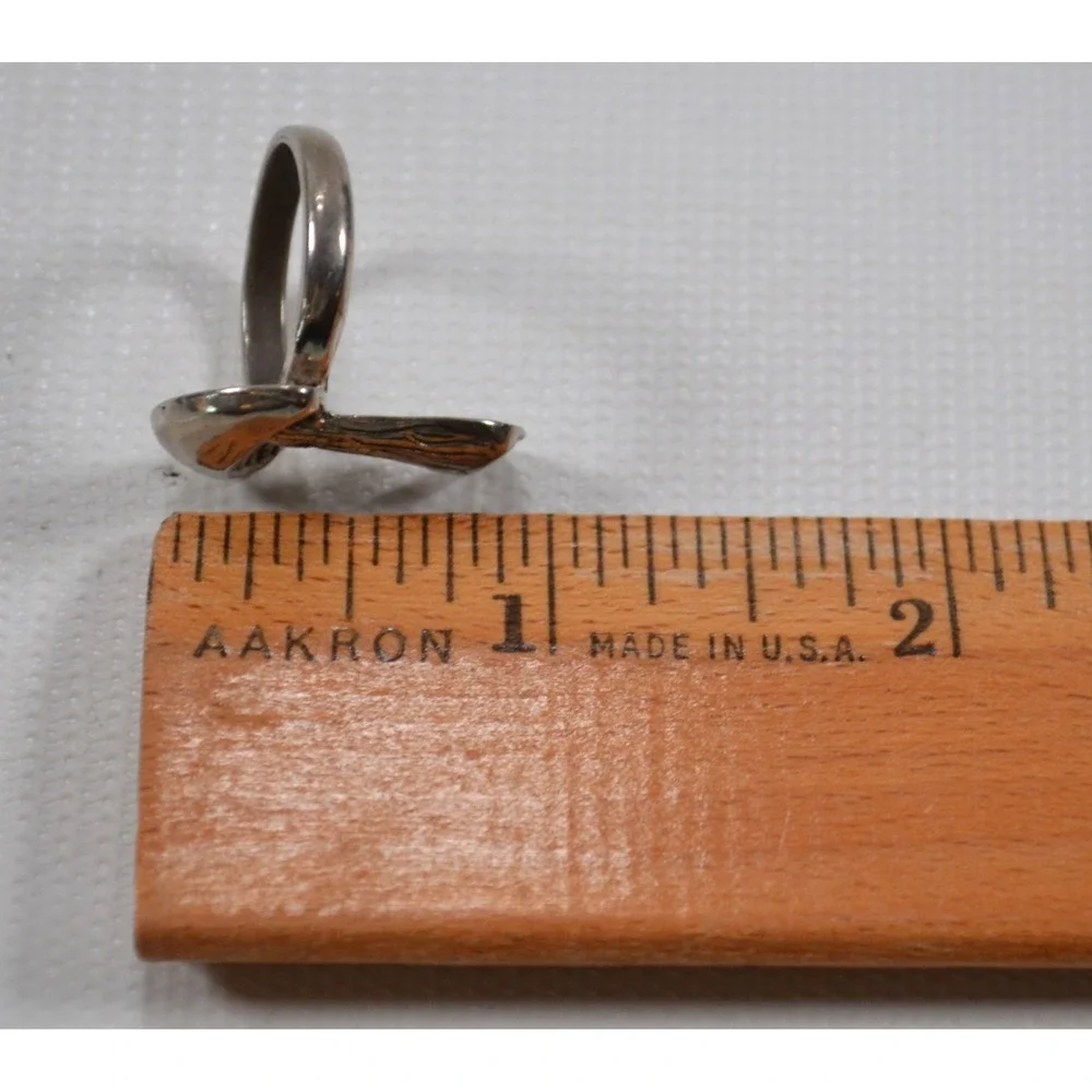 Silver Tone Mushroom Ring Size 6.75 Forest Nature‎ Woodland